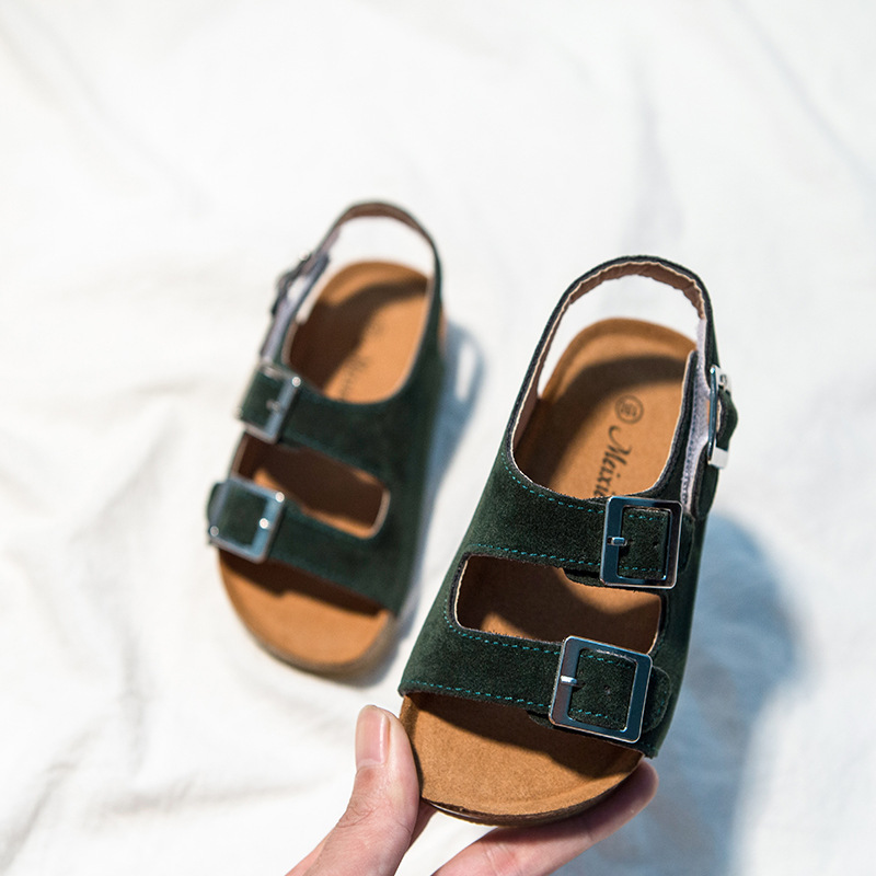 Kids Shoes Casual Sandals Beach Slippers Boys Girls Thick Bottoms Non-slip Children Youth Clogs Slipper Slides Kid Toddlers Shoe Hook & Loop Sand d43C