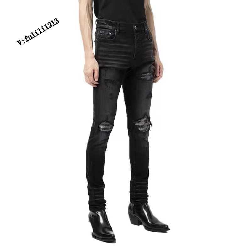Designer Clothing Luxury Casual Fashion Denim Pants Amiiri 21fw Washed Black Worn Out High Streetwear Mens Autumn winter Jeans Distressed Ripped Skinny Motocycle R
Designer Clothing Luxury Casual Fashion Denim Pants Amiiri 21fw Washed Black Worn Out High Streetwear Mens Autumn winter Jeans Distressed Ripped Skinny Motocycle R