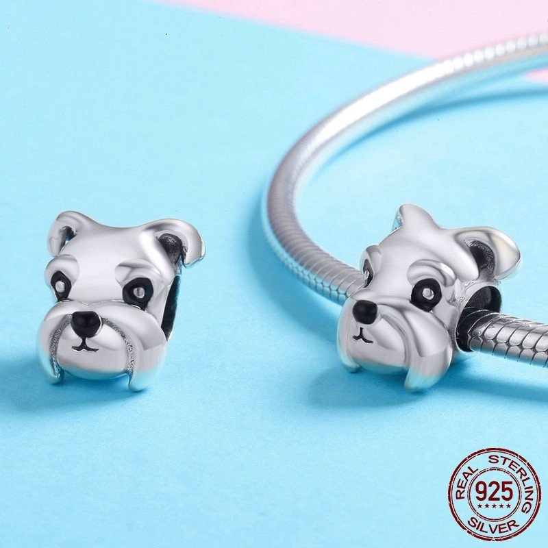 925 Sterling Silver Lovely Animal Schnauzer Dog Animal Bead Charm European Cute Dog Beads for Women Bracelet Bangle Diy Jewelry
925 Sterling Silver Lovely Animal Schnauzer Dog Animal Bead Charm European Cute Dog Beads for Women Bracelet Bangle Diy Jewelry