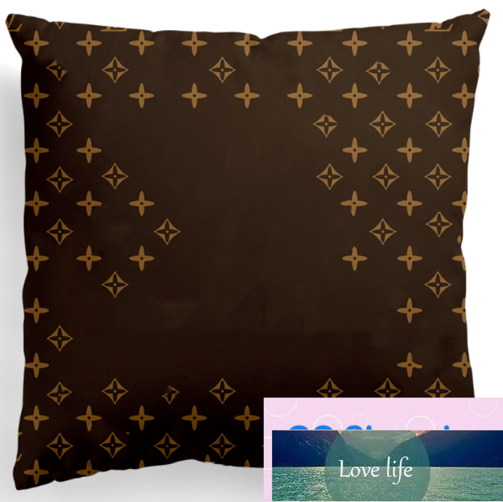 Sofa Cushion Vintage Print Pillow Case Cover Office Nap Pillow Automotive Waist Cushion Wholesale