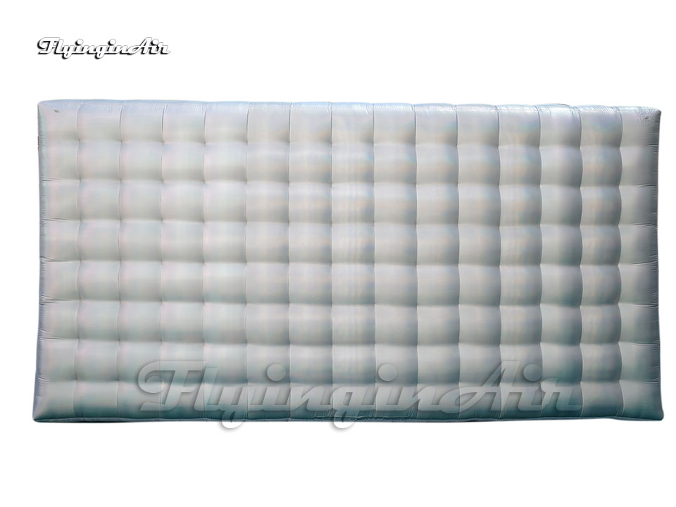 Customized Party Tent Silvery Inflatable Marquee 8m Pop Up Disco Dancing House For Club Event