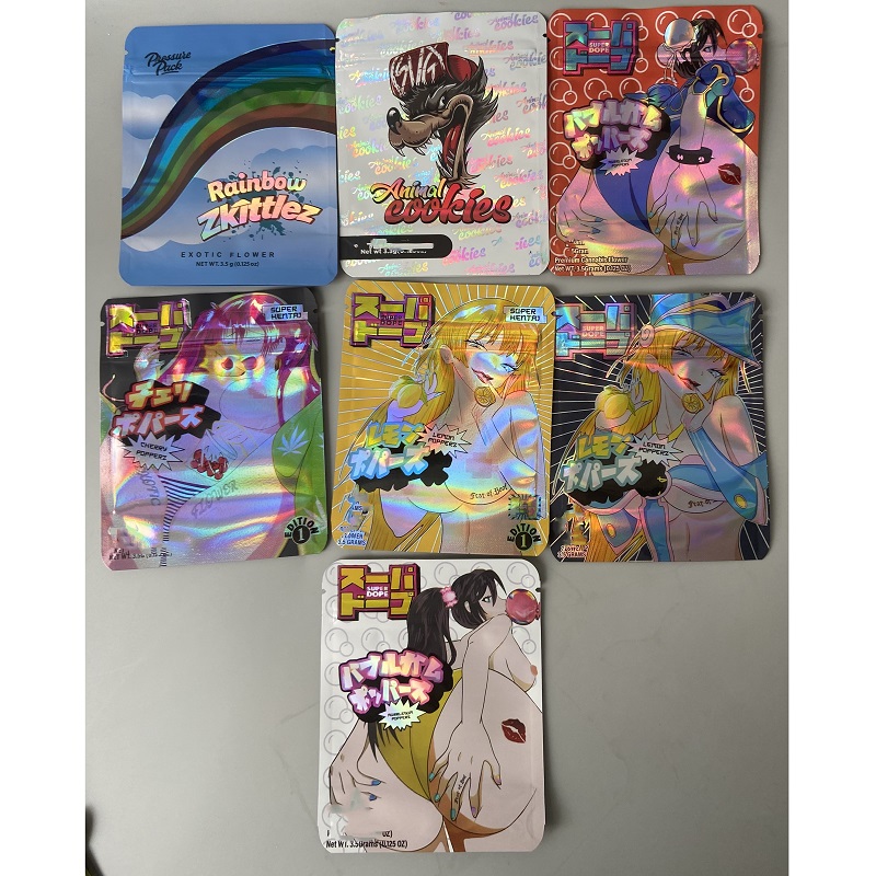 Exotic Society package bag 3.5g myalr Packaging bags Gelato Zipper Baggie Sealed edibles Package Gumbo mylars Bags Laser holography
Exotic Society package bag 3.5g myalr Packaging bags Gelato Zipper Baggie Sealed edibles Package Gumbo mylars Bags Laser holography
