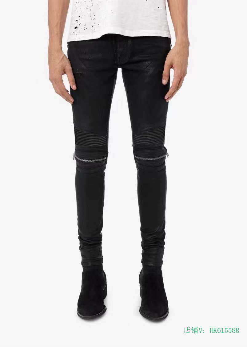 Designer Clothing Luxury Casual Fashion Denim Pants Amiiri Double Knee Zipper Wax Brush Coating Elastic Slim Feet Fashion Thin Men's Denim Pants Fashion, Black
Designer Clothing Luxury Casual Fashion Denim Pants Amiiri Double Knee Zipper Wax Brush Coating Elastic Slim Feet Fashion Thin Men's Denim Pants Fashion, Black
