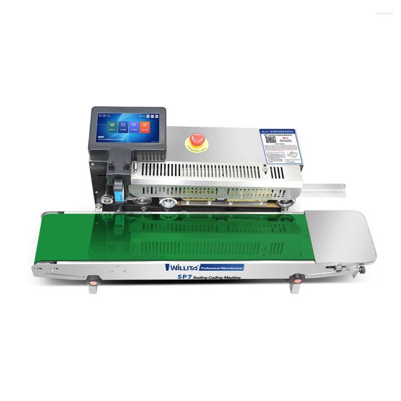Continuous Band Sealing Machine And Inkjet Printer Automatic Printing Heat For Expire Date QR Code
Continuous Band Sealing Machine And Inkjet Printer Automatic Printing Heat For Expire Date QR Code