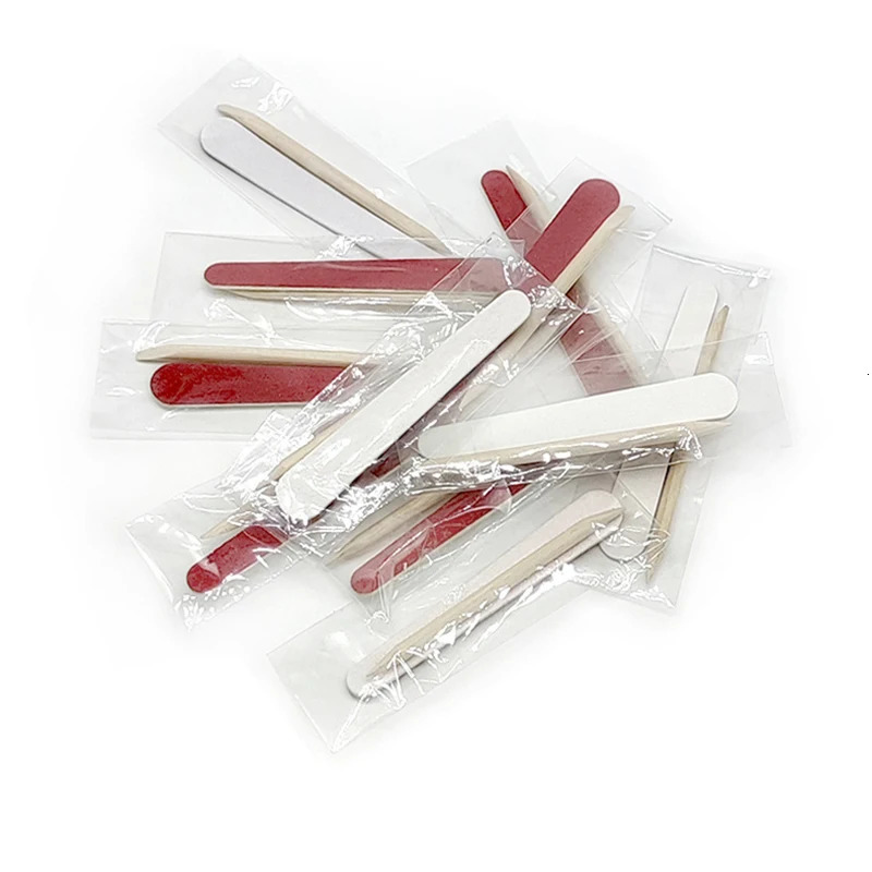 Nail Files 50pcs Disposable Nail Cleaning Care Kit Mini Nail File Sticks Nail Art Tool Portable Filer Nail Accessories Manicure Supplies 231123