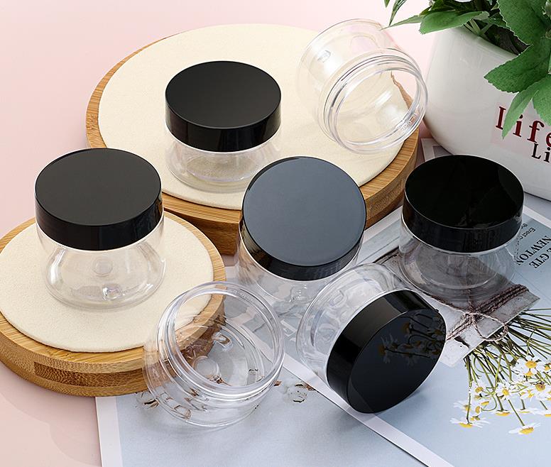 30ml 40ml 50ml 60ml 80ml accessories Thin Mint Cookies Food Candy plastic Empty PET Clear jar bottles packaging tank dry herb flower Container Customi