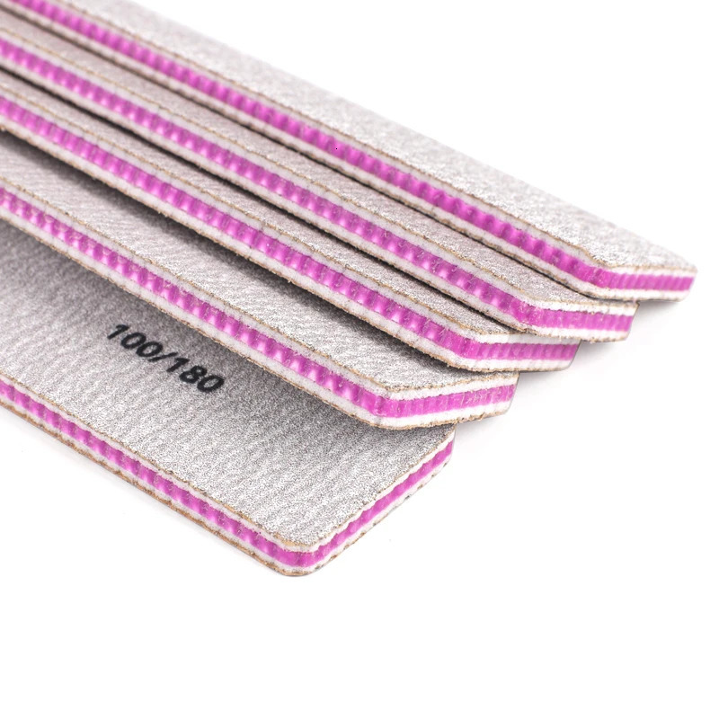 Nail Files 50pcs Professional Nail File 80100180240 Grey Manicure Buffer Block Mix Style Emery Board Pedicure Sanding Nail Salon Tools 231123