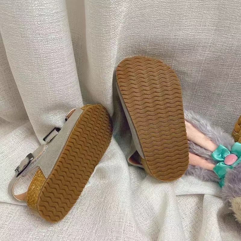 Kids Shoes Casual Sandals Beach Slippers Boys Girls Thick Bottoms Non-slip Children Youth Clogs Slipper Slides Kid Toddlers Shoe Hook & Loop Sand d43C