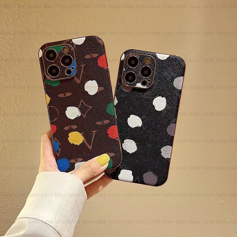 Polka Dot Phone Case Luxury Designer Phonecase For IPhone 14 Pro Max 14plus 11 12 13 Pro Max Case Electroplated Leather Mobile Phones Cover, V1
Polka Dot Phone Case Luxury Designer Phonecase For IPhone 14 Pro Max 14plus 11 12 13 Pro Max Case Electroplated Leather Mobile Phones Cover, V1