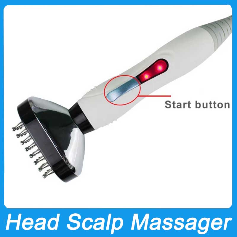 EMS Microcurrent RF Red Light Vibration 4in1 Head Massage Machine Scalp Massager Dredging Meridian Physiotherapy Relaxation Hair Growth Brush Comb Hea
