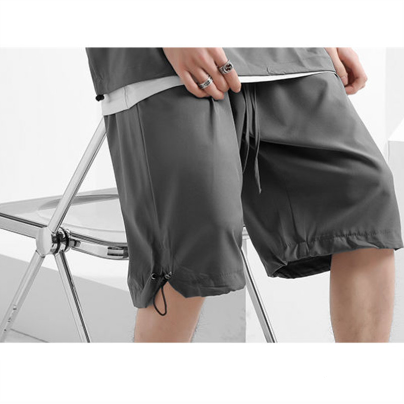 Men's Tracksuits Quick-drying Ice Silk Thin Sports Suit Summer Men's Casual Short-sleeved Shorts Two-piece Outdoor Running Breathable Tracks