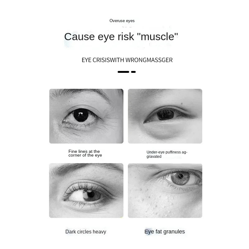 Other Oral Hygiene EMS Pulse Micro current Eye Care Device Massager To Relieve Fatigue Massage Reduce Dark Circles Lines Swelling 231123