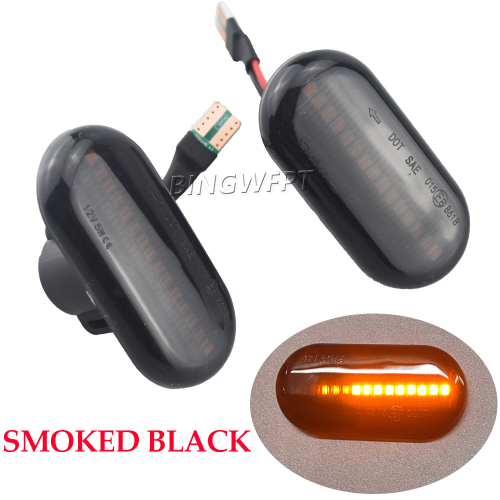 For Renault Clio 1 2 KANGOO MEGANE ESPACE TWINGO MASTER Led Dynamic Side Marker Turn Signal Light for Nissan Opel Smart FORTWO