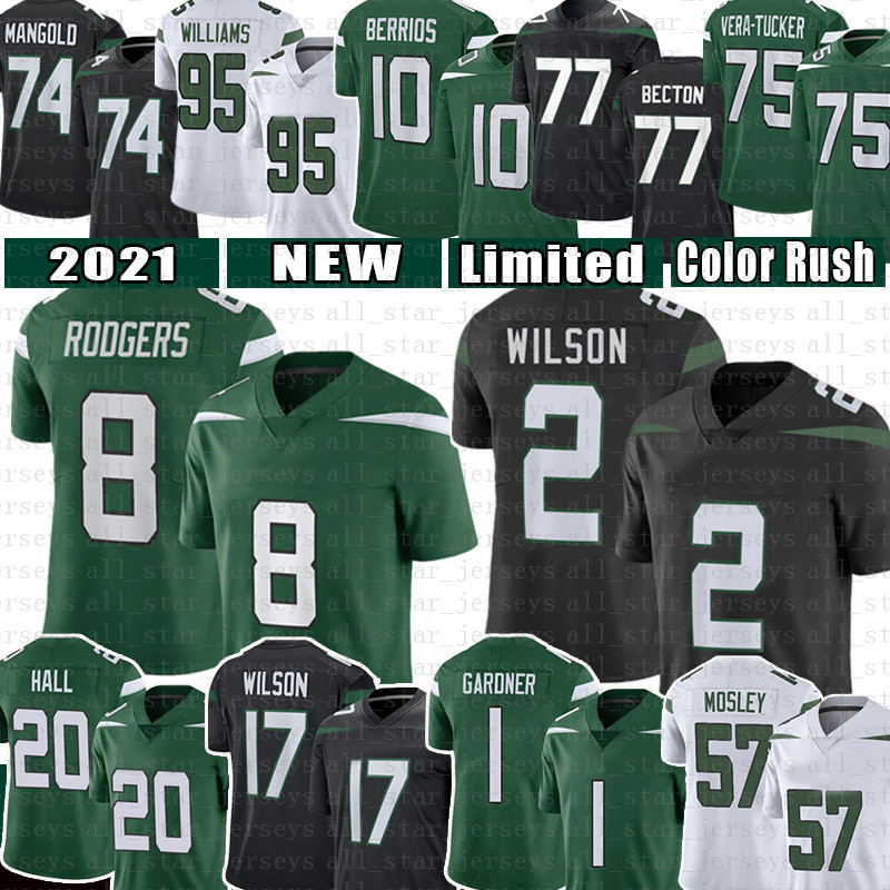 8 Aaron Rodgers Football Jersey Zach Wilson Jetes Ahmad Sauce Gardner Garrett Breece Hall Quinnen Williams New Yorks Braxton Berrios Joe Namath Darrelle Revis, 2022 mens(bzg)
8 Aaron Rodgers Football Jersey Zach Wilson Jetes Ahmad Sauce Gardner Garrett Breece Hall Quinnen Williams New Yorks Braxton Berrios Joe Namath Darrelle Revis, 2022 mens(bzg)