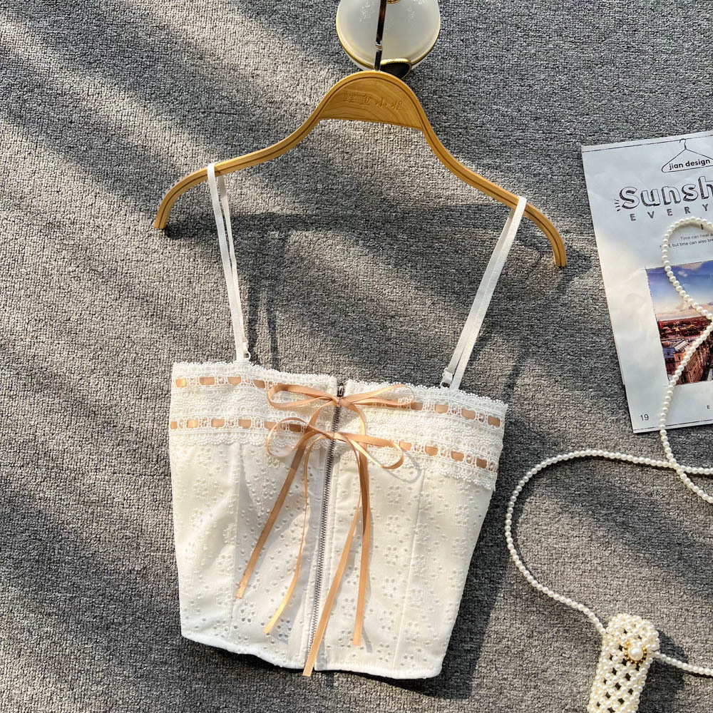 Women's Tanks Camis Spaghetti shoulder strap vest used for butterfly brushed tight corset cut camis Harajuku clothing fashionable women's 23