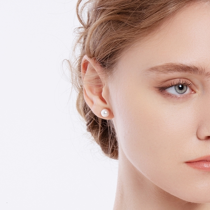 Stud YUNLI Real 18K Gold Natural Freshwater Pearl Stud Earrings Pure AU750 Gold Earring Pins for Women Fine Jewelry Gift EA015 230425
