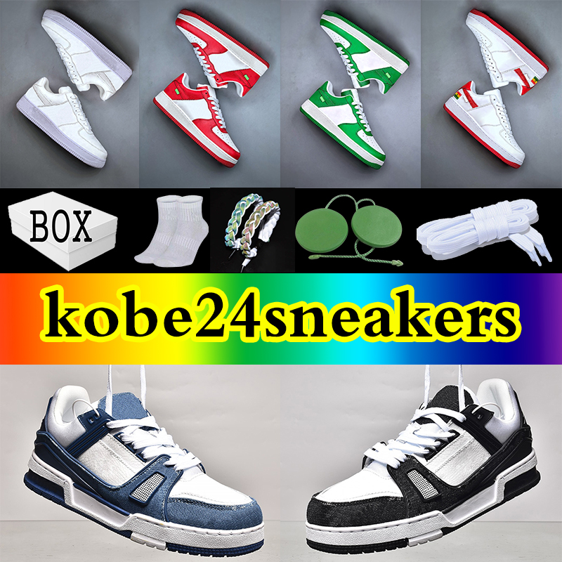 with box Luxury designer Louis casual shoes Embossed Trainer Sneaker triple white pink sky blue black green yellow denim low mens sneakers women trainers EUR 36-45, Corduroy
with box Luxury designer Louis casual shoes Embossed Trainer Sneaker triple white pink sky blue black green yellow denim low mens sneakers women trainers EUR 36-45, Corduroy