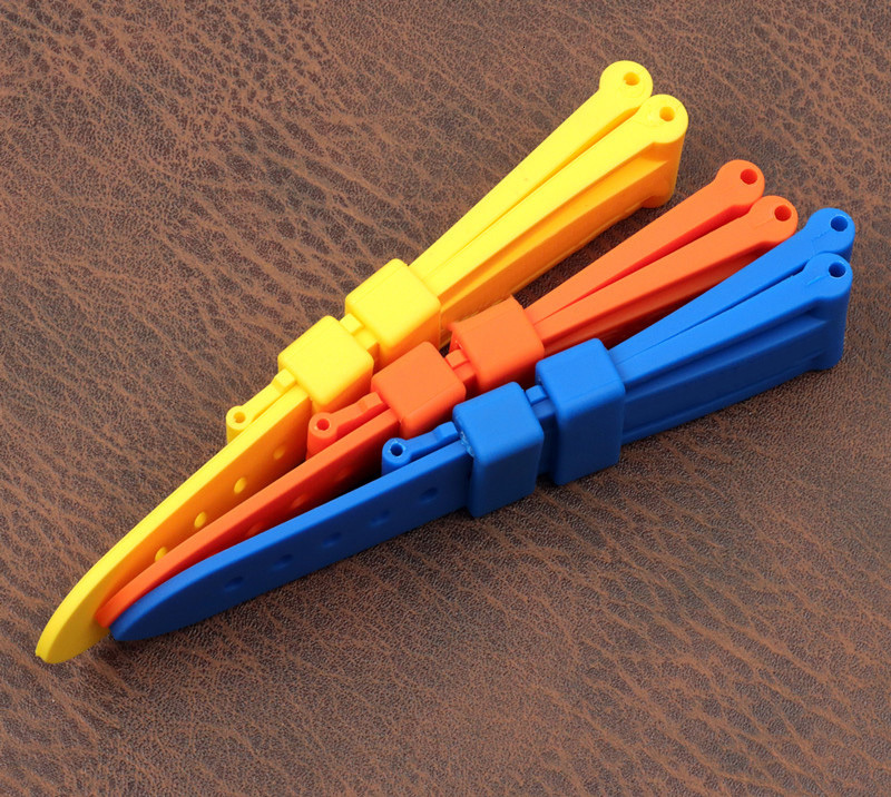 Watch Bands 22mm 24mm 26mm Black Blue Red Orange army green yellow watch band Silicone Rubber Watchband replace For Panerai Strap buckle 230425