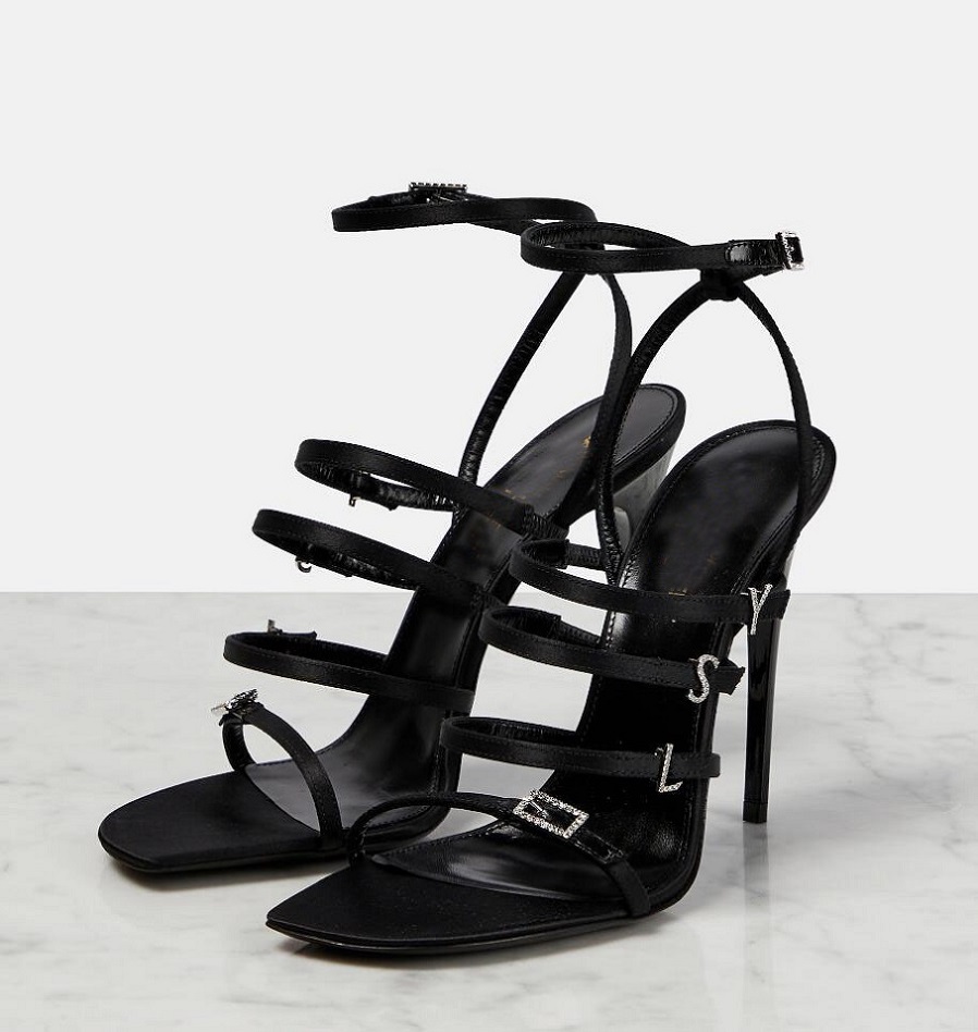Elegant Jerry Sandals Shoes Sandals Shoes Crystal-embellished Satin Buckles Strap High Heels Black Lady Sandalias Party Wedding Dress EU35-43
Elegant Jerry Sandals Shoes Sandals Shoes Crystal-embellished Satin Buckles Strap High Heels Black Lady Sandalias Party Wedding Dress EU35-43