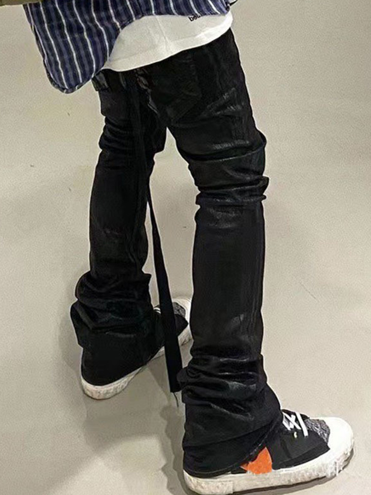 Original Rick Men Waxed Jeans Slim Fit Pants for Men High street vibe Pants Fashion Men fashion Style Owens Causal jeans Men Streetwear, Black
Original Rick Men Waxed Jeans Slim Fit Pants for Men High street vibe Pants Fashion Men fashion Style Owens Causal jeans Men Streetwear, Black