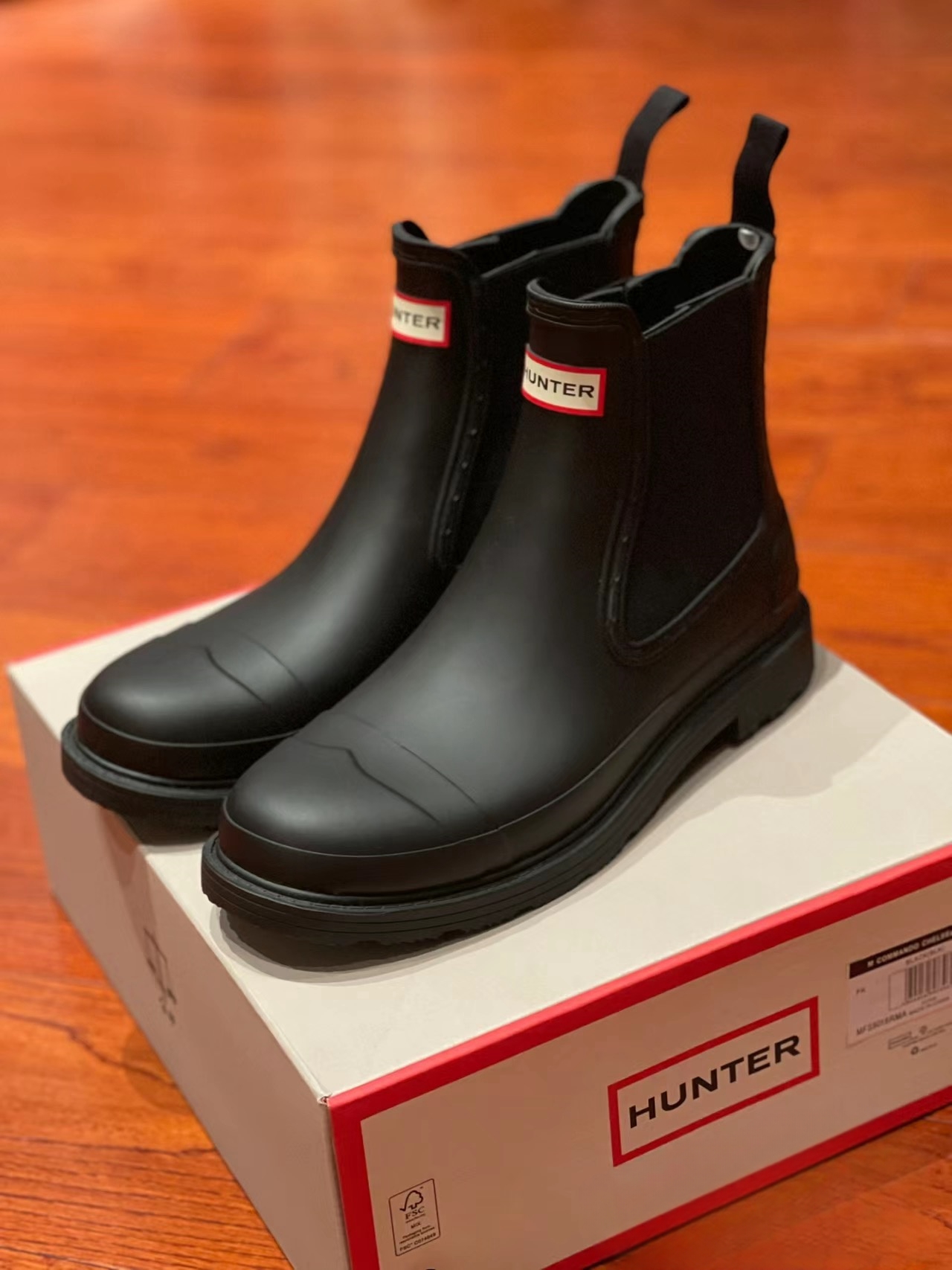Designer hunter boot woman rain boots wellington boots Soft collapsible rain rubber Shoe Non slip rubber sole wellies shoes red logo design Rain galoshes size 35-42