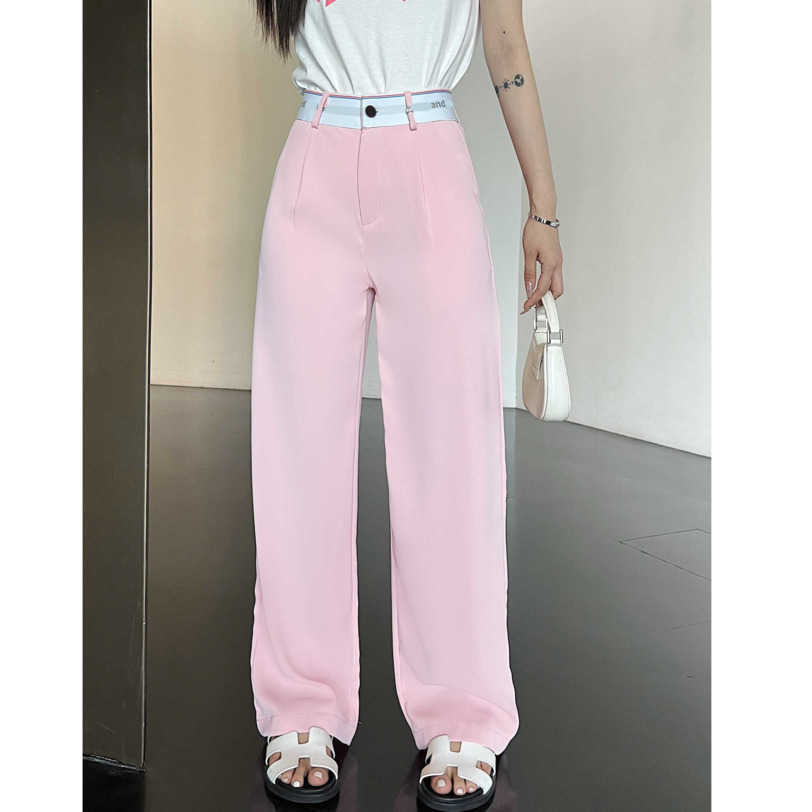 23ss Womens Pants womens designer clothing Custom webbing alphabet hand stitched metal alphabet showing thin trousers casual suit pants Women clothing a1
23ss Womens Pants womens designer clothing Custom webbing alphabet hand stitched metal alphabet showing thin trousers casual suit pants Women clothing a1