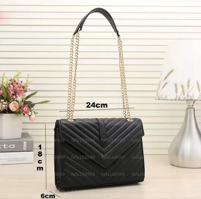 Fashion women Luxurys Crossbody bag yslitys famous classical designer Messenger lady Cross Body Bags Handbag female Tote Satchel Purse black gold silver chain, 9021--5
Fashion women Luxurys Crossbody bag yslitys famous classical designer Messenger lady Cross Body Bags Handbag female Tote Satchel Purse black gold silver chain, 9021--5