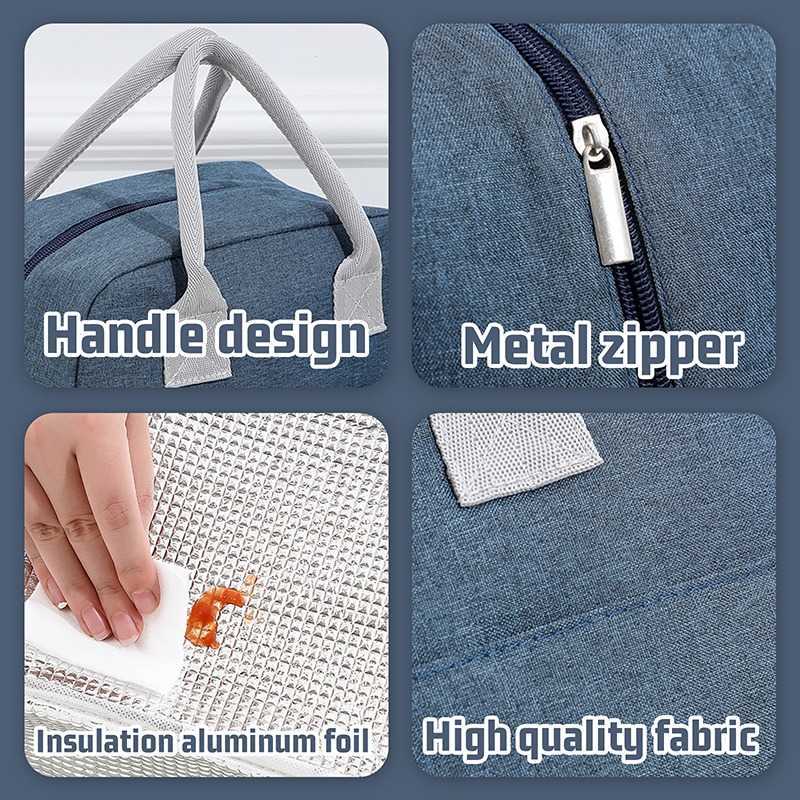 Ice Packs/Isothermic Bags Lunch Bag With Should Strap Handle Cooler Bag Women Portable Food Bag for Work Student Thermal Lunch Box Thermal Bag Fridge 