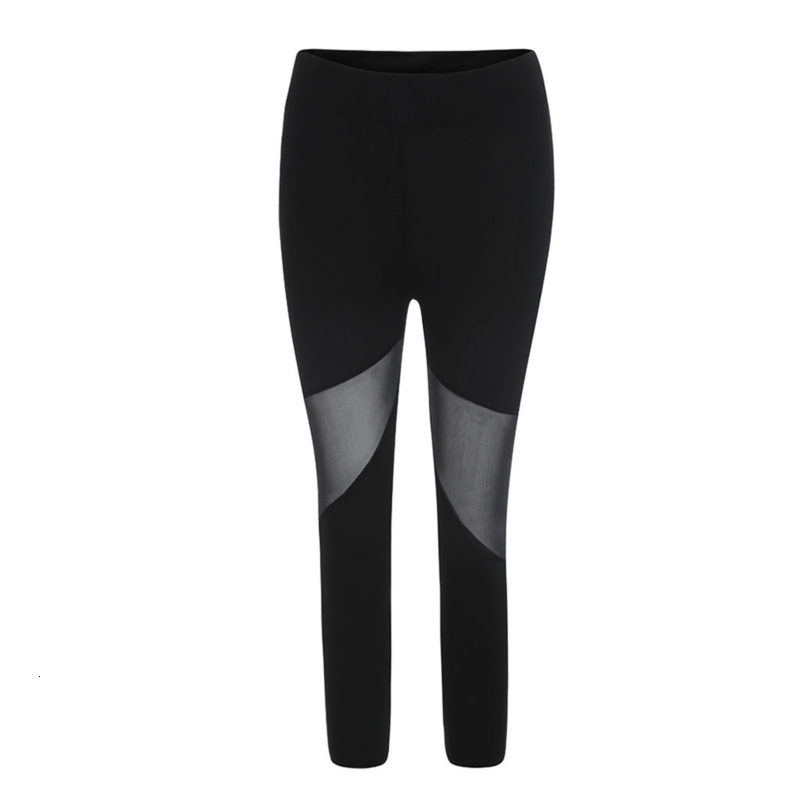 Women's Leggings Black patch mesh leg women's Jeggings Legion women's Leggins women's elastic pants women's fitness legs 2304