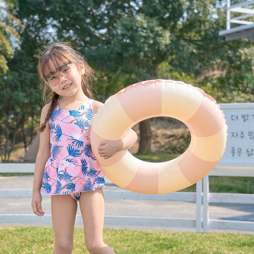 Life Vest Buoy Vintage Striped Adult Kids Swimming Circle Pool Floats Inflatable Swimming Ring Rubber Ring for Pool Party Toys Photo Props J230424