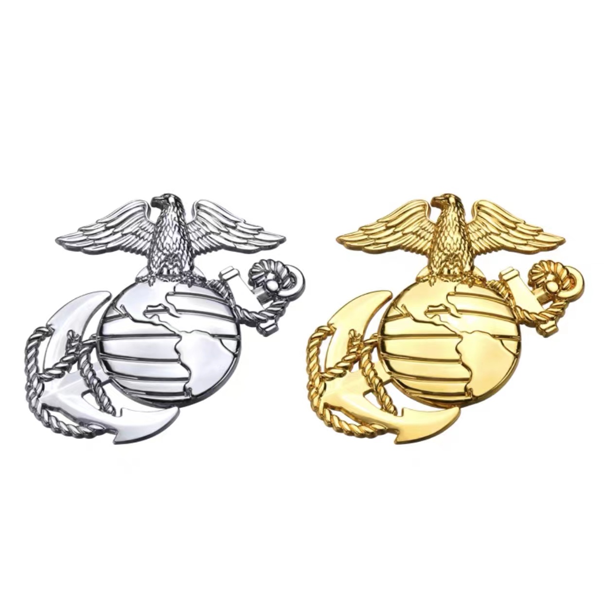 SEMPER FI eagle globe and anchor car logo 3D Marines corps car chrome emblem badge sticker decal, Golden
SEMPER FI eagle globe and anchor car logo 3D Marines corps car chrome emblem badge sticker decal, Golden
