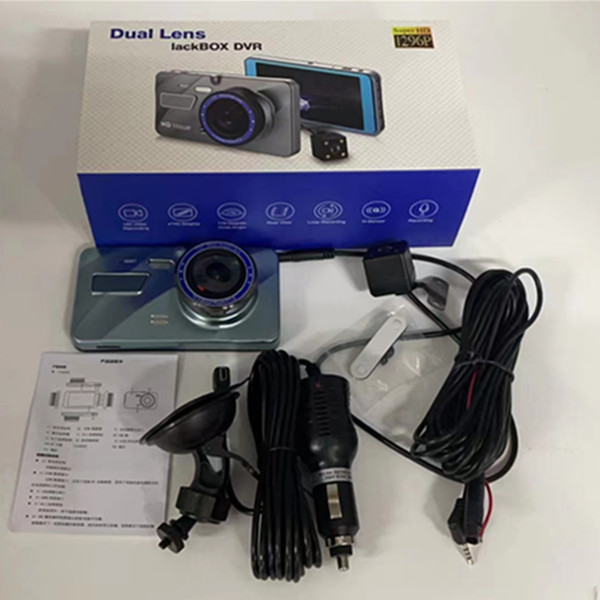 A10 4 Inch HD 1080P Dual Lens Car DVR Video Recorder Dash Cam Smart G-Sensor Rear Camera 170 Degree Wide Angle Ultra Resolution