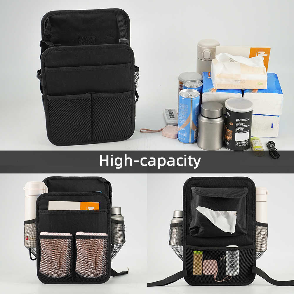 Car Net Pocket Handbag Holder Between Seats Back Storage Organizer Purse Holder for Console Front Seat Storage Barrier