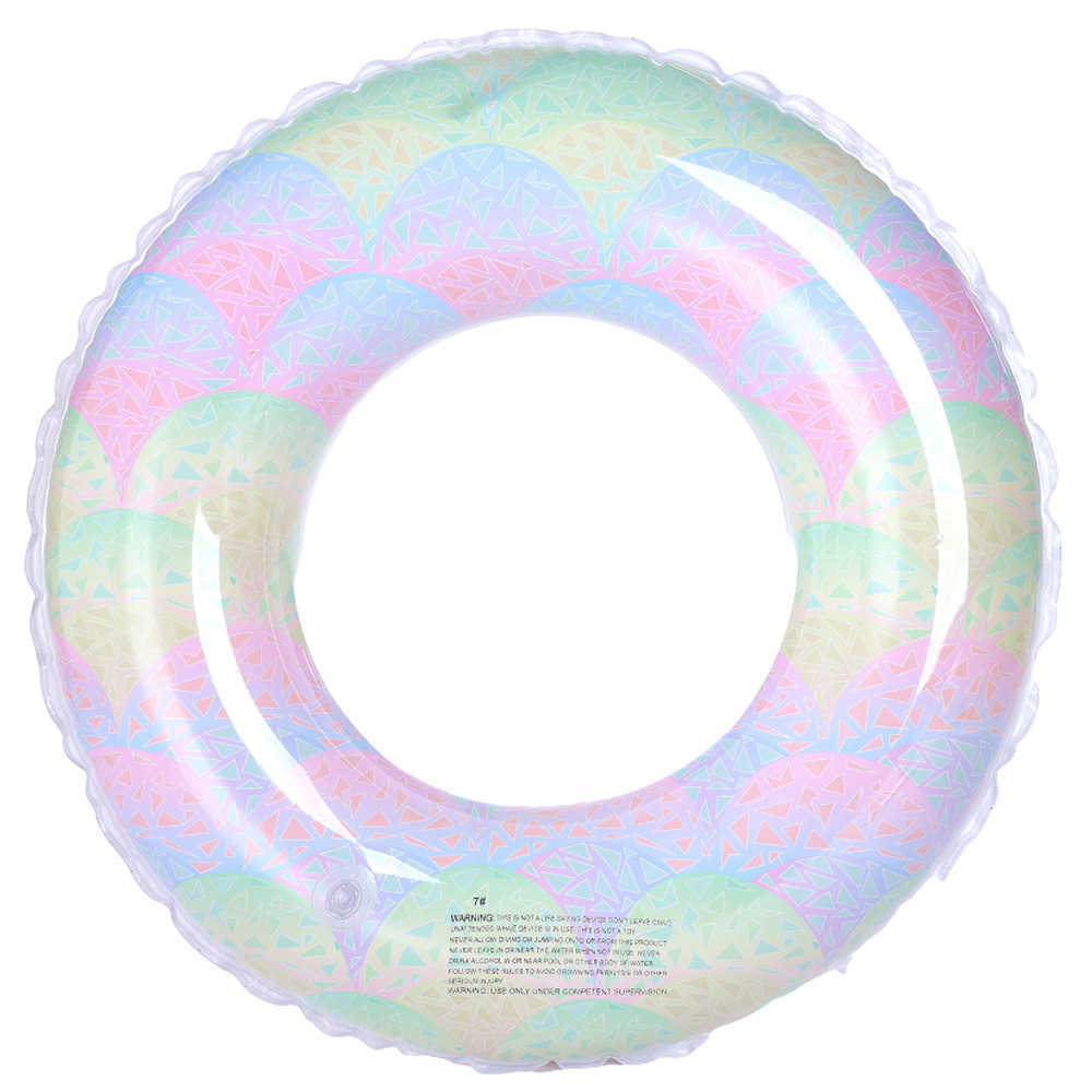 Life Vest Buoy Transparent Thickened Colorful Swimming Ring Adult Children Inflatable Pool Tube Giant Float Boys Girl Water Fun Toy Swim laps J230424