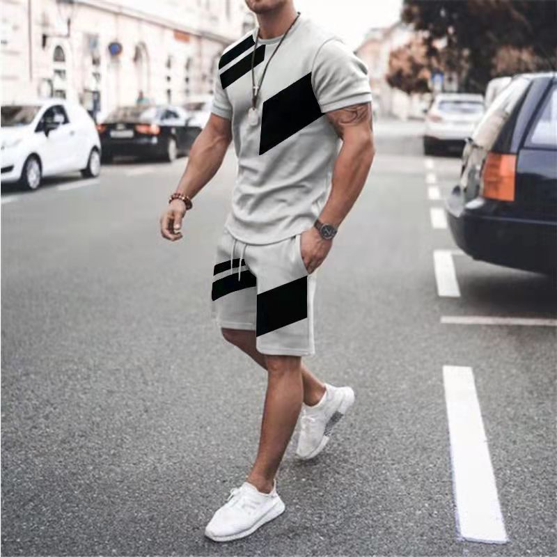 Mens tracksuit man 3D Men's T-shirt Set Sportswear Men's Oversized Clothing T-shirt Shorts Suit football designer tracksuit Men's T-shi