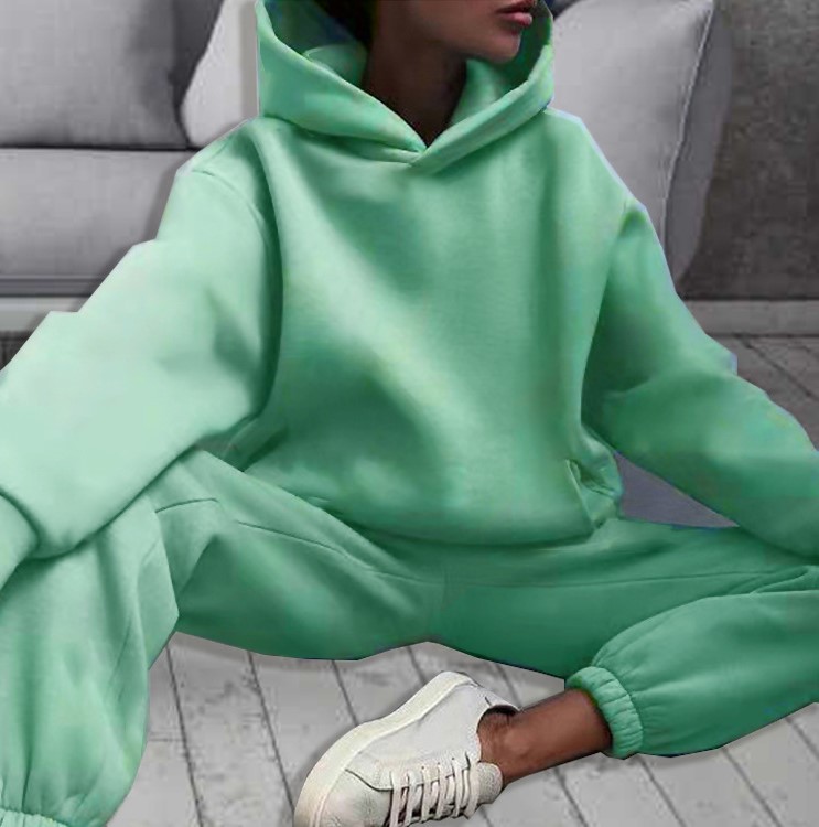 Designer tracksuit Tracksuits Women Green Sets Spring Autumn Hoodies Pants 2 Piece Set Running Hoody Sweatshirt Sport Joggers Sweatpant Suit size 3xl