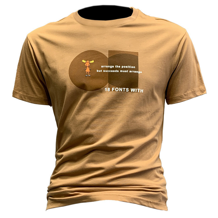 Men's T-Shirts Flocking Print for Men's Round Neck Short-sleeved T-shirt In Summer 230425