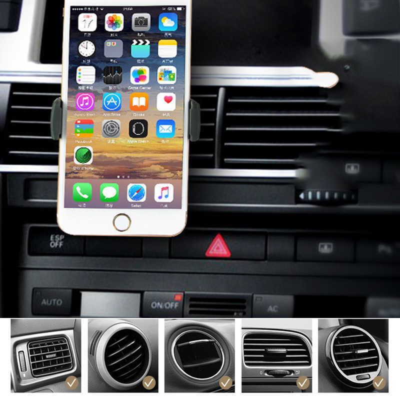 Car Phone Holder Air Vent Mount Holder Universal Car Holder for Cell Phone In Car Mobile Phone Holder Stand for 4-6 Inch
