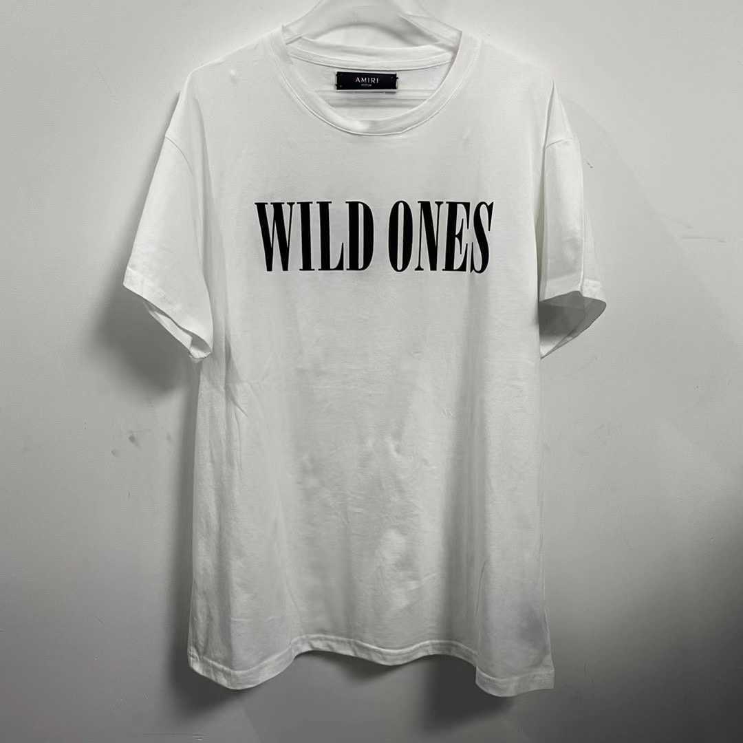 Designer Fashion Clothing Tees Tshirt Amiiri Style 17ss Wildones Letter Short Sleeved Cotton Luxury Casual Streetwear Hip hop Tops Loose TShirts For sale, White
Designer Fashion Clothing Tees Tshirt Amiiri Style 17ss Wildones Letter Short Sleeved Cotton Luxury Casual Streetwear Hip hop Tops Loose TShirts For sale, White