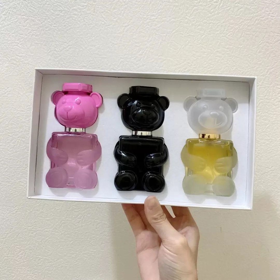 Designer Fragrance Teddy Bear Perfume Toy 2 Boy Perfume 3-Piece Set 30ml per Bottles Long lasting Fragrance Nice Smell Cologne Eau De Parfum
Designer Fragrance Teddy Bear Perfume Toy 2 Boy Perfume 3-Piece Set 30ml per Bottles Long lasting Fragrance Nice Smell Cologne Eau De Parfum