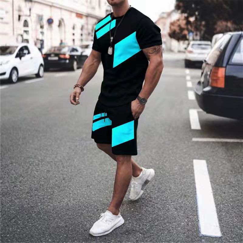 Mens tracksuit man 3D Men's T-shirt Set Sportswear Men's Oversized Clothing T-shirt Shorts Suit football designer tracksuit Men's T-shi