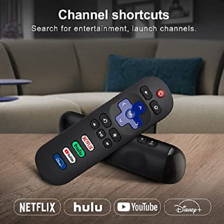 Replaced Remote Control Only for Roku TV TCL Hisense Onn Sharp Element Westinghouse Philips Roku Series Smart TVs Not for Roku Stick and Box
