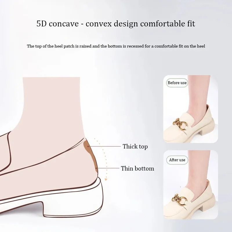Shoe Parts Accessories Pads for High Heels Pain Relief Antiwear Cushion Heel Protectors Shoes Sticker Foot Care Liner Grip Insole Insert Pad 231124