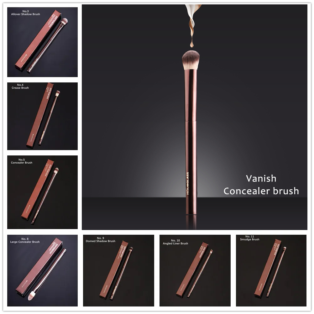 Hourglass Makeup Brushes Small Eye Shadow Crease Blending Eyeliner Concealer Cosmetics Blender Tools Brush No.3 4 5 8 9 10 11 12 14 Vanish Concealer