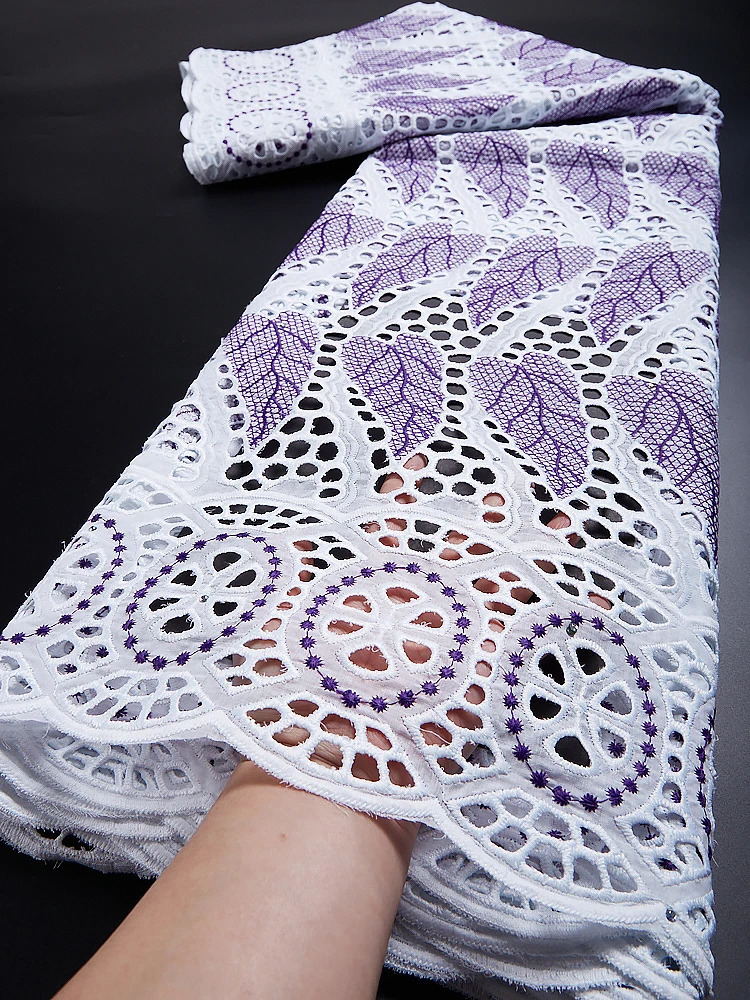 Fabric Yellow Lace Swiss Voile Lace In Switzerland Cotton Fabric African Lace Fabric Dry Dubai Lace Fabric TY023 231124
