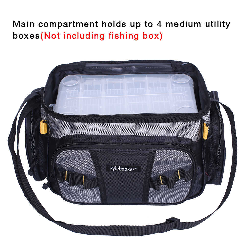 Outdoor Bags MultiPurpose Small Fishing Tackle Hand Bags Lure Box Storage Bag Fishing Gear Sling Shoulder Pack J230424