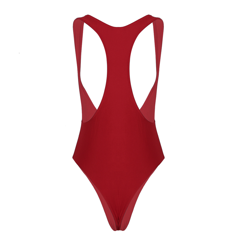 Womens Jumpsuits Rompers Women Bodystocking Sleeveless Open Chest High Cut Catsuit Solid Color Leotard Bodysuit Thong Swimsuit Sexy Clubwear 230424