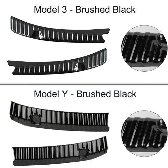 For Tesla Model 3 Model Y 2017-2022 Auto Rear Bumper Foot Plate Trunk Door Sill Guard Protector Cover Car Rear Trunk Sill Cover