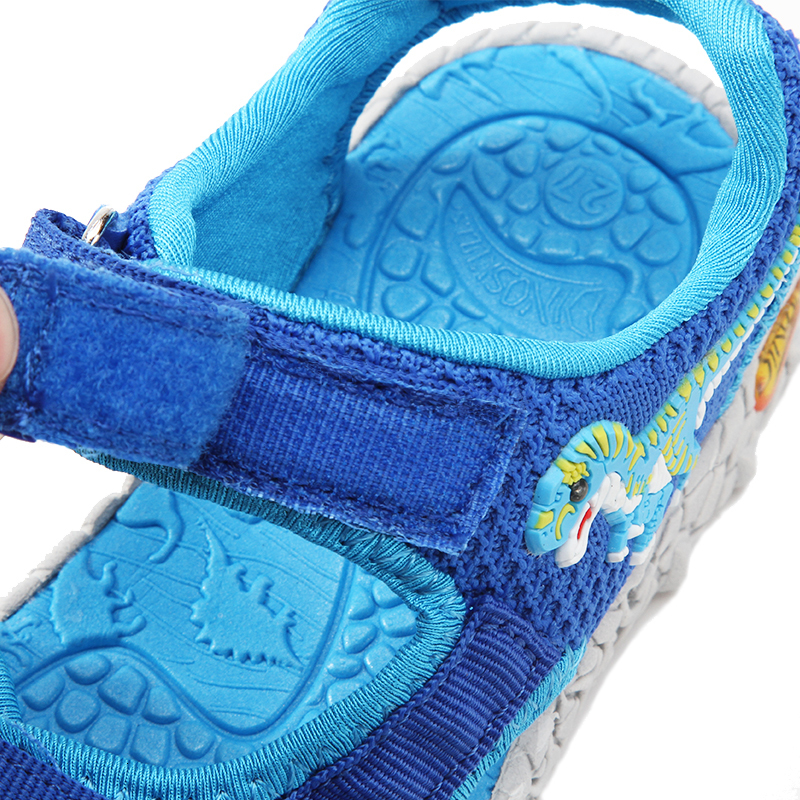 First Walkers DINO Children Summer Sandals 2023 TREX LED Lighting Shoes for 4Y Kids Boys Open Toe Comfortable Beach AntiSlip 230424