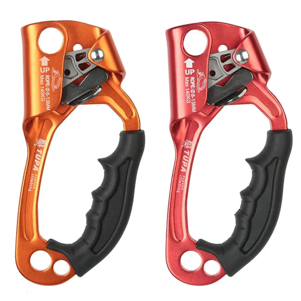 Climbing Ropes Outdoor Mountaineering Rock Climbing Rope Clamp Hand Ascender Rappelling Gear Equipment Rope Clamp for Mountaineering Caving 231124